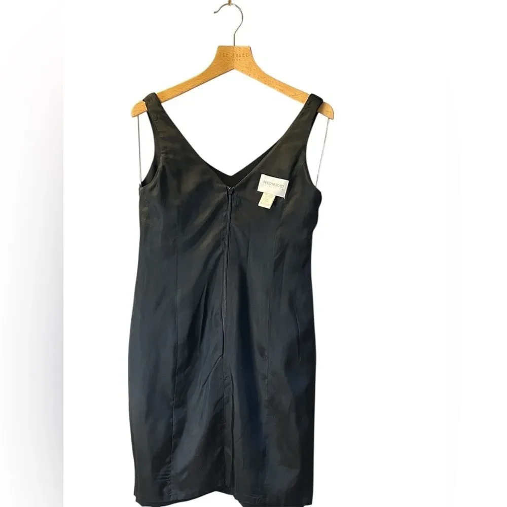 Hugo Buscati Black Sleeveless V-Neck Mini Dress - Picture 10 of 11